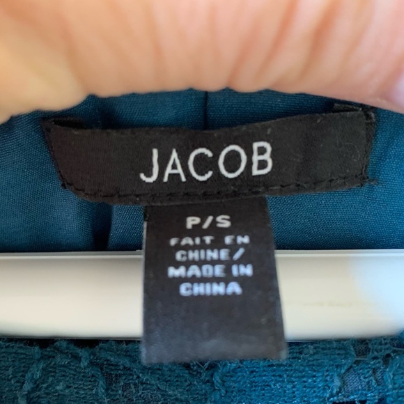 Teal, A-line, Lace Dress - Picture 5 of 7